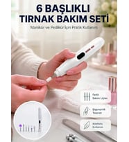 Kurutma Özellikli Manikür Pedikür Cihazı Şarj Edilebilir