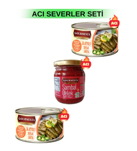 Acı Severler Seti (2 Adet Jalapenolu Yaprak Sarma + Sambal Oelek)