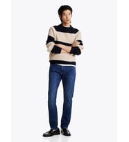 Tommy Hilfiger SLIM BLEECKER PSTR TEXAS INDIGO Erkek denim Jeans MW0MW378241AD