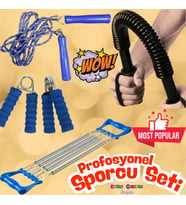 Profesyonel Sporcu Kiti - Profesyonel Sporcu Seti - Atlama İpi, Göğüs Geliştirici Demir, Göğüs Yayı,