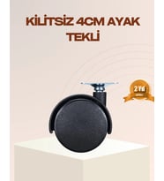 4 Cm Kilitsiz Mobilya Ayağı Tekli Kolay Dönen Masa Ve Sehpa Ayağı