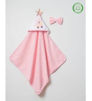 Kalpli Ayıcık Silgi Havlu (Pembe-Pembe)