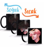 Flowers Jimin Bts Sihirli Kupa Bardak Porselen