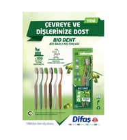 DİFAŞ DİŞ FIRÇASI 1+1 BIO-DENT YUMUŞAK