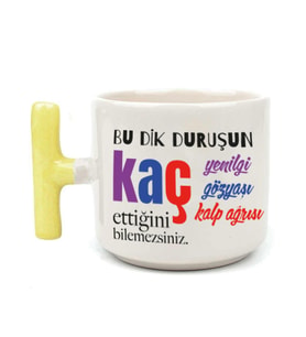 Bu Dik Duruşun Baskılı Kadınlar Günü Sarı Kulplu T Kupa