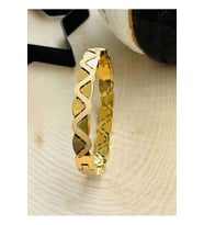 GOLD RENK ÇAPRAZ DESEN ÇELİK KELEPÇE ACR7414