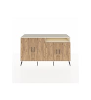 Kronos Konsol 6 Raflı 4 Kapaklı 176x59x99 Aytaşı-Çam/Aytaşı