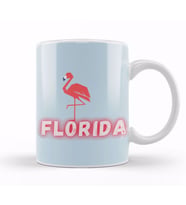 Florida Love   Vintage Retro Rainbow Kupa Bardak Porselen