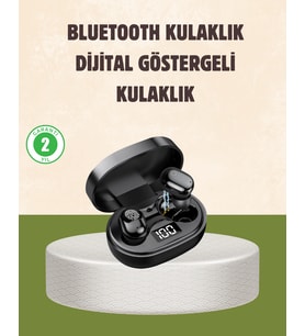 LED Ekranlı Şarjlı Kablosuz Kulak İçi Kulaklık