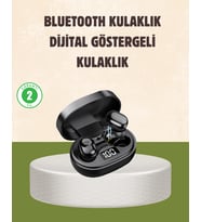 LED Ekranlı Şarjlı Kablosuz Kulak İçi Kulaklık