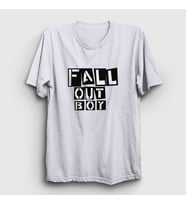 Presmono Unisex Beyaz Boxes Fall Out Boy T-Shirt 61978tt (Beyaz)