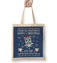 Happy Fairy Tail Aye Sir Christmas Knit Bez Çanta Uzun Saplı