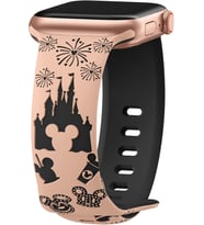 Apple Watch 10/11 42mm-38/40/41mm Kordon Leopar Desen Yumuşak Silikon Kordon 2/3 (Kum)