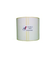 Kirtasiyejet Etiket Termal Etiket 40 x 80 mm 10,000 Adet Termal Barkod Etiketi 1.000 Sarımlı 10 Rulo