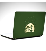 Ağaçlar ve Yıldızlar Laptop Sticker 19 inch (40,5X27CM)