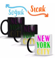 New York City Sihirli Kupa Bardak Porselen