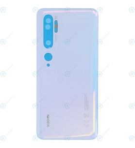 Xiaomi Mi Note 10 Pil Kapağı, Lens Hariç (Beyaz)