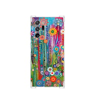 PrintiFy Samsung Galaxy Note 20 Ultra ile Uyumlu Düşlerin Dansı Serisi Folklorik Bahçe Tasarımlı Uv Baskılı Köşe Korumalı Antişok Kılıf