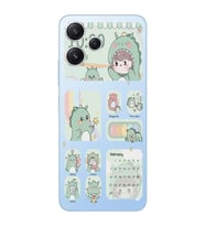 Xiaomi Redmi 12 Uyumlu Uyumlu Tatlı Dinozor Kawaii Tasarımlı Şeffaf Telefon Kılıfı