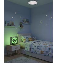 Kişiye Özel İsimli At Figürlü LED Işıklı Ahşap Tablo / Gece Lambası Yeşıl