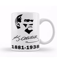 19 Mayıs Atatürk Kupa Bardak Porselen