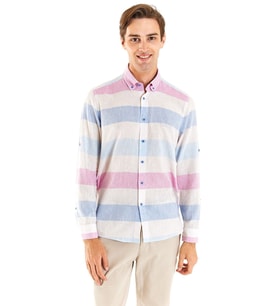 U.S. Polo Assn. Erkek Gömlek 50283667-VR032 (Mavi)