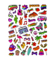 Sticker Kabartmalı Stiker Defter Planlayıcı Etiket (Ldd011)-24x19cm - Hippie Tatil