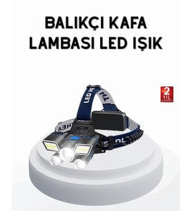 Profesyonel Şarjlı LED Far – IPX5 Suya Dayanıklı, 4 Işık Modu, Hareket Sensörlü