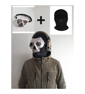 Call Of Duty Modern Warfare 2 Ghost Maskesi + kar maskesi