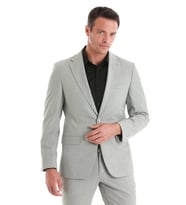 Hatemoğlu Gri Slim Fit Desenli Mono Yaka Klasik Takım Elbise