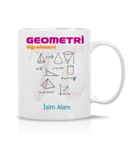 Geometrik Öğretmeni Tasarım İsim Yazılı Hediye Çay Kahve Kupa Bardak-Öğretmenler4