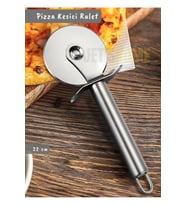 Pizza Kesici Paslanmaz Börek Kesici Çelik Pizza Tatlı Kesici Bıçağı Orta Çap 6,5 cm