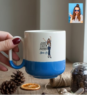 Kişiye Özel Karikatürlü Cute But Aquarius Kova Burcu Kupa Bardak Pro Doğum Günü Hediyesi