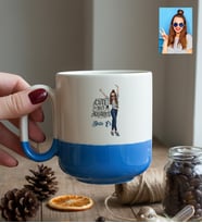 Kişiye Özel Karikatürlü Cute But Aquarius Kova Burcu Kupa Bardak Pro Doğum Günü Hediyesi