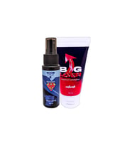 Machoman 60 ml geciiktirici Sprey + Yanında 1 Tane Biglover 60 ml Erkek Özel Penis Büyütme Kremi