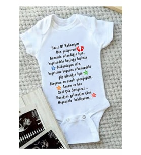 Unıisex Bebek Beyaz Çıtçıtlı Body