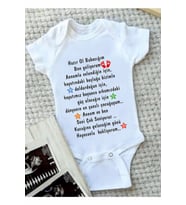 Unıisex Bebek Beyaz Çıtçıtlı Body