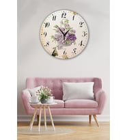 Bilge Retro Tasarımlı Duvar Saati 35x35cm (Baskılı)