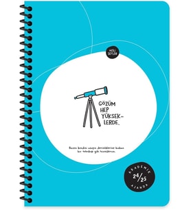 A5 Spiralli Akademik Ajanda - Gözüm Yükseklerde