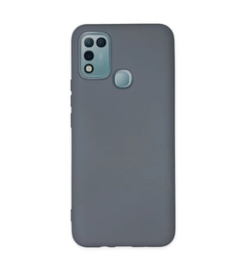 İnfinix 10 Play Kılıf Nano İçi Kadife - Gri