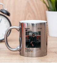 Kişiye Özel İnstagram Tasarım Fotoğraflı Silver Kupa Bardak