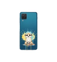 Samsung Galaxy A12 ile Uyumlu Splash Mirket Tasarımlı Şeffaf Silikon Kılıf