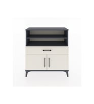Arges Şifonyer 3 Raflı Tek Çekmeceli 2 Kapaklı 88x30x96 Antrasit-Aytaşı