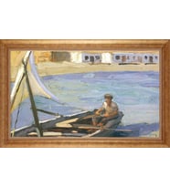 ALTIN ÇERÇEVELİ PASPARTULU TABLO CR1444