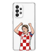 Samsung Galaxy A13 Uyumlu Luka Modric Tasarımlı Şeffaf Telefon Kılıfı