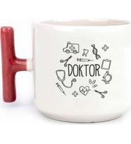 Tanem Doktor Tasarımlı Baskılı T Kupa Bardak