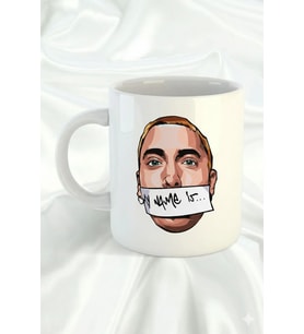 Eminem My Name İs Tasarımlı Hediyelik Porselen Kupa Bardak