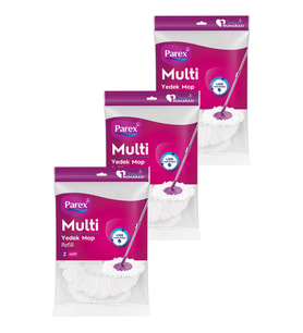 Multi Yedek Mop 2'li Paket (Sapsız) Toplam 6 Adet