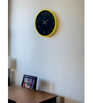 36 Cm Sarı Şık Duvar Saati (Standart)