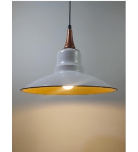 RİOLİGHT RETRO TEKLİ METAL SARKIT AVİZE ÇAP: 30CM (Siyah)
